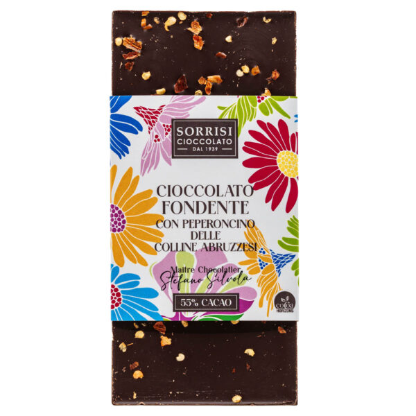 Sorrisi Cioccolato - Flower power tavoletta fondente peperoncino delle colline abruzzesi